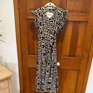 Paani black and cream, gorgeous vintage dress size medium